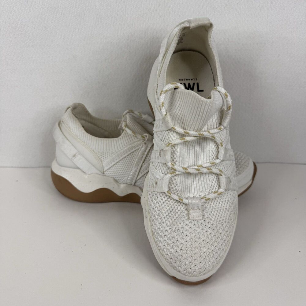 Madewell MWL Field Knit White Sneakers Cloudlift Walking Women's 8.5M 1228